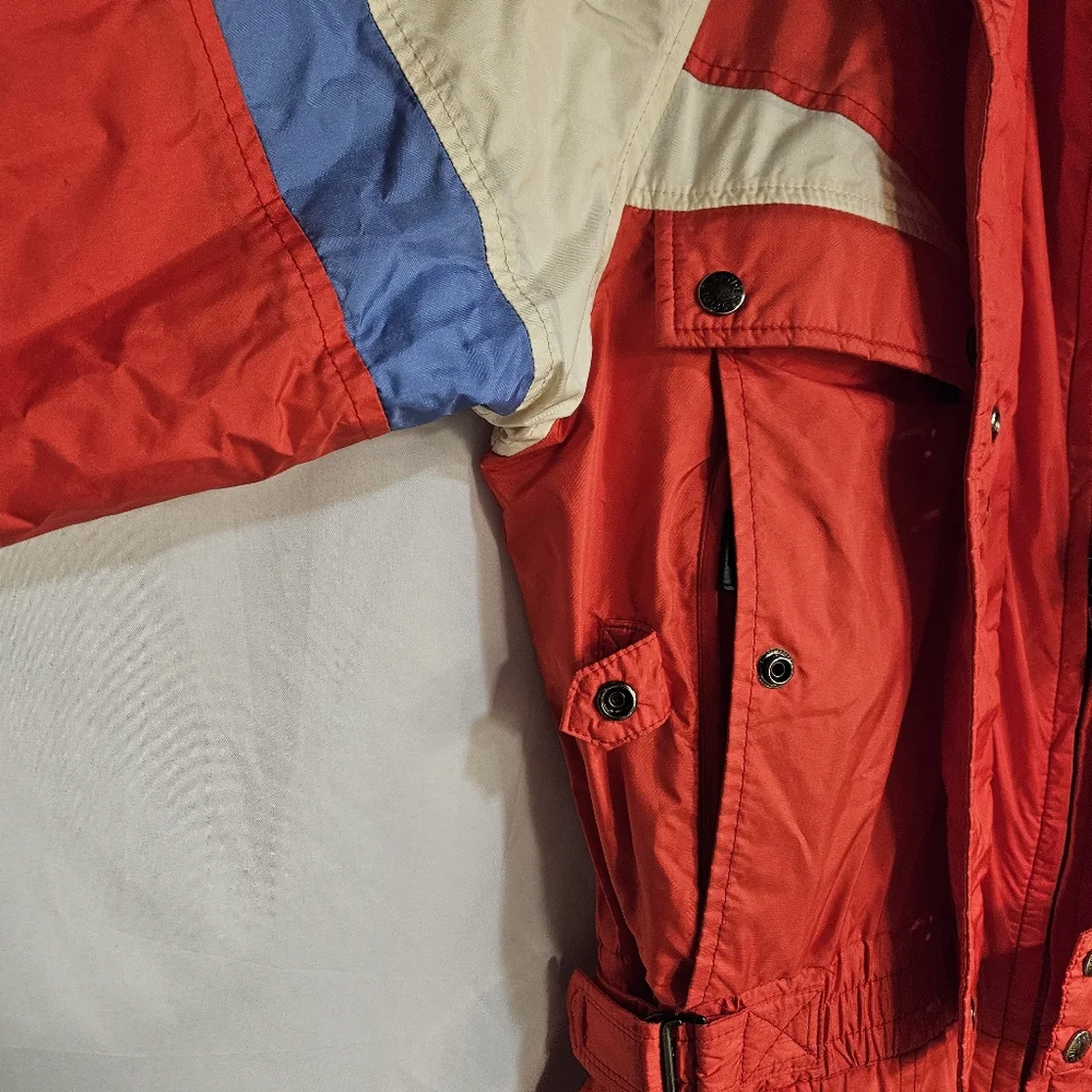 Spyder Ski Suit Snowsuit Bib Jumpsuit Men's L Thinsulated Lite Loft Red Blue - Picture 4 of 7